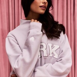 PARKE Lavender Valentines Collection Mock Neck  Women's Sweatshirt